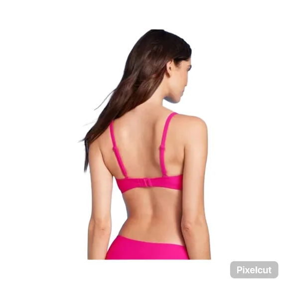 NWT Shade & Shore Size 36 DDPink Bikini Top with underwire - Picture 2 of 9